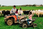Jim Dismukes and Girls on ATV